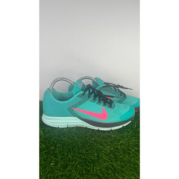 NIKE Zoom Structure+ 17 Ladies Running Shoes, Green/Pink  Nike Structure 17 Running Shoes Teal Pink Women’s US 9.5 Athletic Sneakers